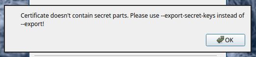 no secret keys
