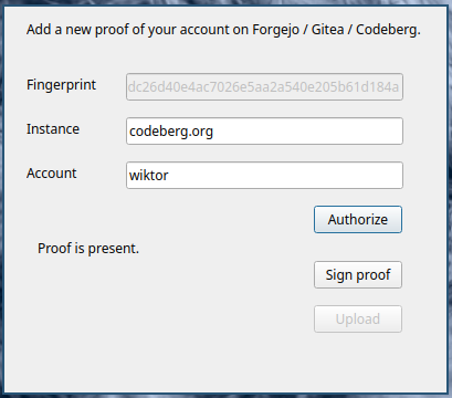 proof present