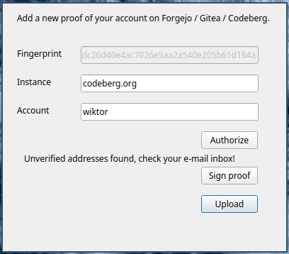 proof uploaded