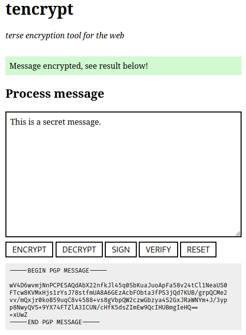 web post encrypt